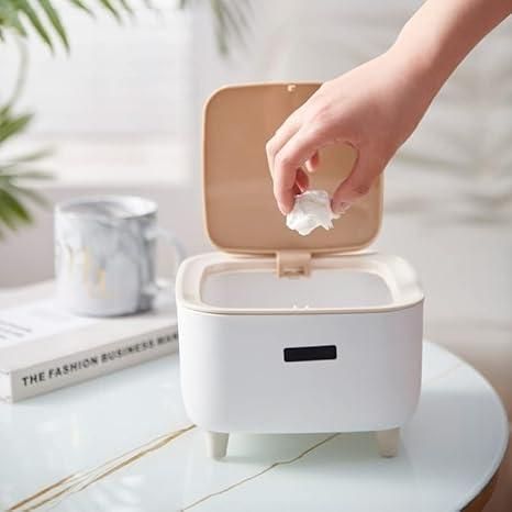 Classy Desktop Push Button Trash Bin - Mankind Essentials